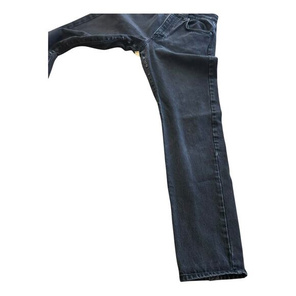 Vintage Calvin Klein Mom Jeans Black Straight Leg Sz 6 Made In USA Distressed - Picture 4 of 11